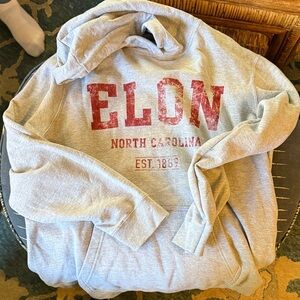 Elon University Gray Hoodie for Men